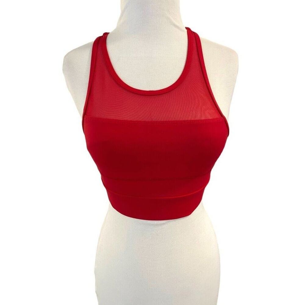 Small Zyia One More Rep Red Sports Bra‎ Racer Back